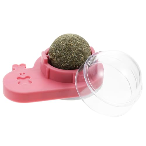 Kisangel Katze Mu Tian Polygonum Ball Essbares Spielzeug Katze Lecken Spielzeug Auto Katze Leckt Katzenminze-Kugeln Katzenspielzeug Kätzchen Polygonum Holz Rotieren Pp Rosa von Kisangel