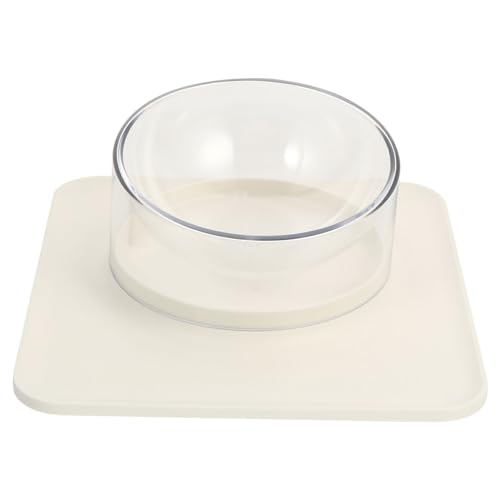 Kisangel Katzennapf pet Bowl katzenfutter schüssel Katzennäpfe Mini-Vogelhäuschen Mini-Feeder Kaninchen Platzdeckchen Haken-Feeder Haustiernapf Futterautomat für Haustiere Schale: abs Weiß von Kisangel