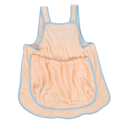 Kisangel Katzenstreichelschürze tierpflegebürste cat Apron Katzenschürze Katzenpflegebürste cat Carrier Bag Katzentasche halten Aufbewahrungstaschen für Haustiere Korallenvlies Beige von Kisangel