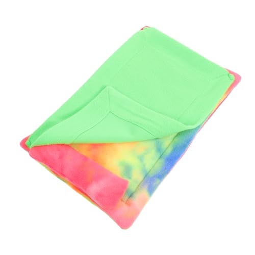 Kisangel Kuschelsack Für Meerschweinchen Kaninchen Und Andere Kleintiere Gemütlicher Schlafsack Aus Fleece üsch Höhle Für Haustiere üße Schlafmatte Für Kleine Tiere Pink Gradient von Kisangel