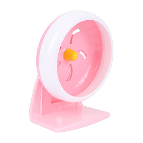 Kisangel Laufrad für Haustiere hamsterzubehör Hamster zubehör Hamstertraining Toys for small Animals Laufrad für kleine Haustiere stilles Hamsterrad Spielzeug Laufrad für Hamster Rosa von Kisangel