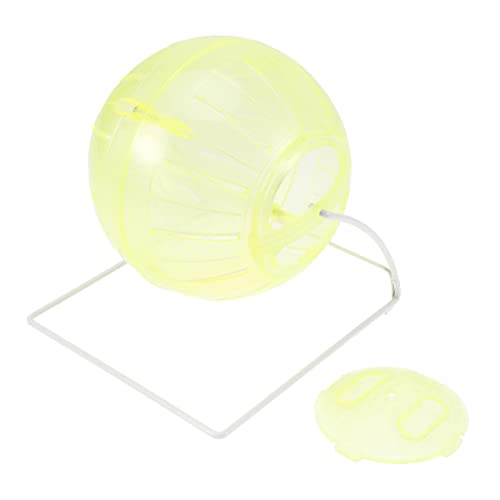 Kisangel Miniball für Haustiere Kleintierspielzeug Hamster-Gymnastikball Hamster Mini Igelrad Hamster Spielzeug hamsterspielzeug Hamster-Laufball kleines Haustier läuft über den Ball Yellow von Kisangel