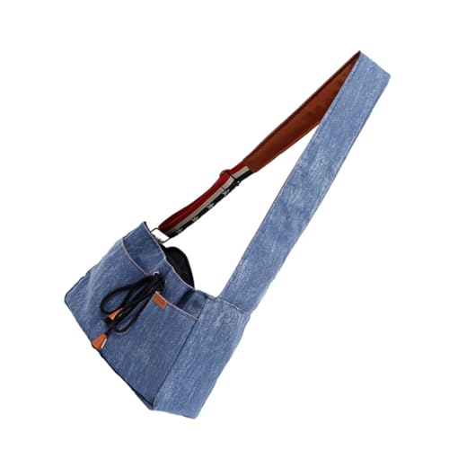 Kisangel Outdoor-Reisetasche Tragetasche für Hunde Tragetuch für Welpen Brusttasche für Haustiere tierische Ausgangstasche Freisprecheinrichtung für Haustiere Outdoor-Haustiertasche Blue von Kisangel