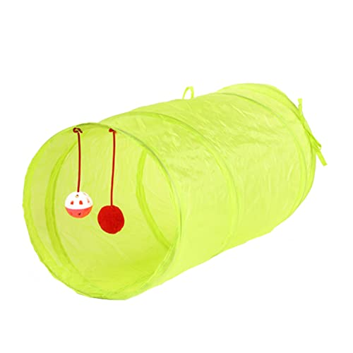 Kisangel Papiertunnel Interaction interaktives Spielzeug Tierbedarf Fun Faltbare katzentunnel katzenspielzeug für Katzen Falten Haustier Katze Lauf Bohren Rasselpapier Kätzchen Polyester von Kisangel