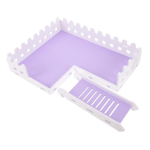 Kisangel Plattform Für Hamster Ferngesteuertes -meerschweinchen Hängematte Plüsch Hamsterkäfige Schweine Huhn Meerschweinchenkäfig Hund Zwerg Violet PVC von Kisangel