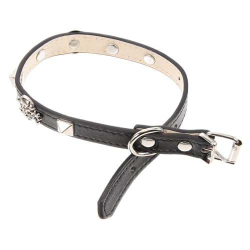 Kisangel Punk Style Hundehalsband für Halloween Verstellbares Haustierhalsband mit Totenkopfmuster Partys und Festliche Anlässe für Katzen Kisangel Punk Style Hundehalsband für Halloween Verstellbares Haustierhalsband mit Totenkopfmuster Partys und Festliche Anlässe für Katzen von Kisangel
