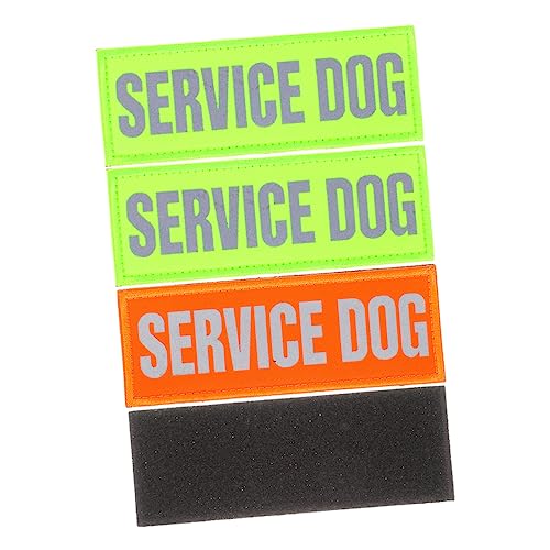 Kisangel Reflektierende Hundepatches Für Diensthunde 4 Stück Nylon Atmungsaktiv Für Hundegeschirr Sicherheitsabzeichen Für Assistenzhunde Kisangel Reflektierende Hundepatches Für Diensthunde 4 Stück Nylon Atmungsaktiv Für Hundegeschirr Sicherheitsabzeichen Für Assistenzhunde von Kisangel