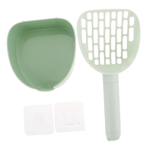 Kisangel Schaufel für Katzenstreu Katze Zauberstab mehrere Tülle Multi Wurf Dog Poop Scooper cat Litter Shovel Haustier Katzenstreu Schaufel Katzenstreuschaufel aus Kunststoff Plastik Green von Kisangel