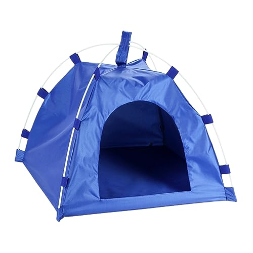 Kisangel Sommerzelte Outdoor-Produkt Universal- Haustierzelte Blaues Haustierzelt Faltbares Haustierzelt Wasserdichtes Haustierzelt Outdoor-zubehör Für Haustiere Hundebett Katzen Und Hunde von Kisangel