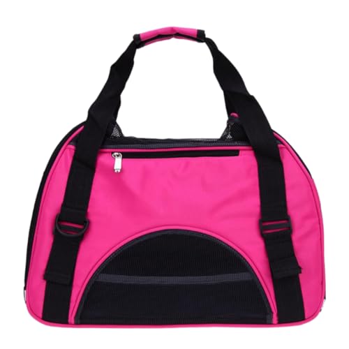 Kisangel Tragetasche für Haustiere Rucksack für Haustiere Katzentransporter Pudel Tasche Hund Tragetasche Reisehandtasche für Haustiere Rosy von Kisangel