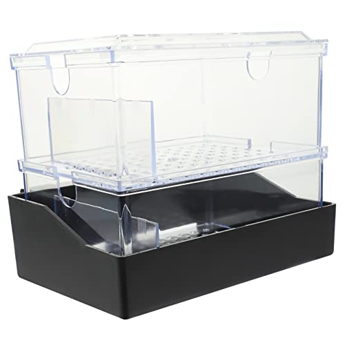 Kisangel Tropfbox Für Aquarien Für Fisch Pumpe Automatisch Aquarium Reiniger Tank Pumpspender Für Wasserkrug Filter Inkubator Kanister Vakuum Abfluss Tauchfähig Haustier Plastik Transparent von Kisangel