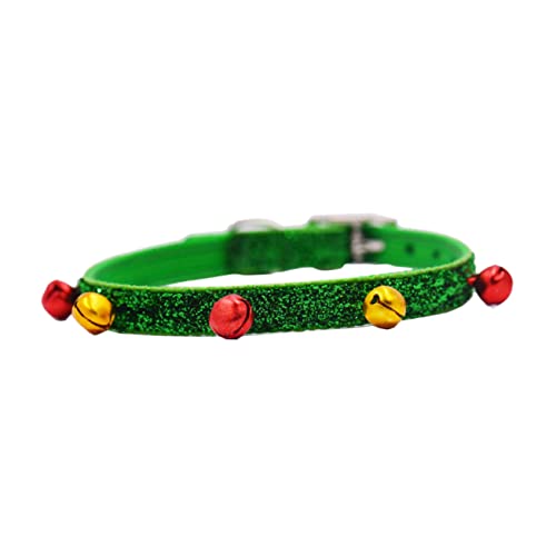 Kisangel Hundehalsband für Haustiere Verstellbare und Stilvolle Haustier-Halskette mit Glöckchen für Weihnachtsfeiern Kisangel Hundehalsband für Haustiere Verstellbare und Stilvolle Haustier-Halskette mit Glöckchen für Weihnachtsfeiern von Kisangel