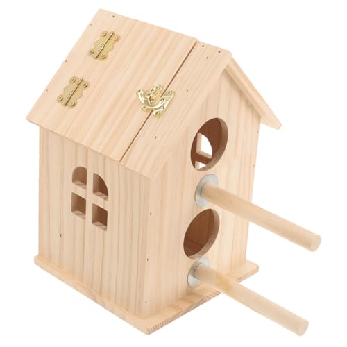 Kisangel Sittich-nistkasten Von Bird Nesting Box Holzhaus Nistkasten für Vögel Papageien-zuchtkasten von Kisangel