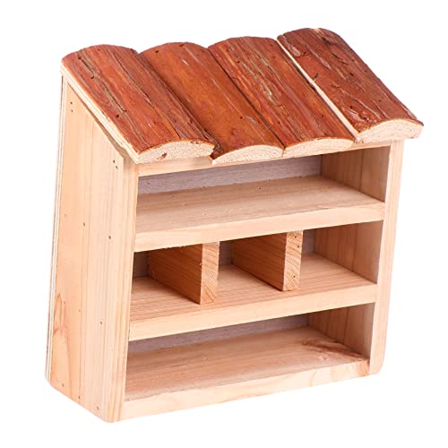 Kisangel Vogelnest dekorativer Vogelschutz Vogelkäfige Vogelhäuschen Kolibrihaus aus Holz Sittich Vogelkäfig Holzzüchtung vogelhaus Ornament draussen Dekorationen Spielzeug Produkt aus Holz von Kisangel