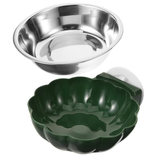 Kisangel hängende Haustierschüssel Hundekiste Wassernapf Zwinger Wassernapf Coop-Tasse pet Supplies pet Food Container Hundenapf Hundefutter Wassernapf für Welpen Welpenversorgung Plastik von Kisangel