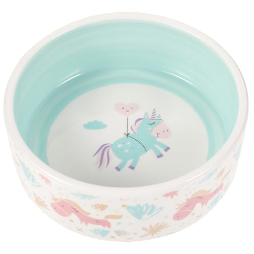 Kisangel hundefutternapf pet Supplies pet Food Container Dog Bowl Haustierzubehör katzennapf personalisiert Haustiere Tierfutterautomat aus Keramik Haustierbedarf Nackenschutzschale Blue von Kisangel