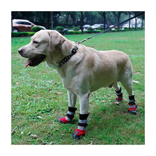 Kisangel hundeschuhe Stiefel für Hundepfoten Hund Anti-Rutsch-Sohle Rutschfester Pfotenschutz Outdoor-Schuhe für Haustiere im Winter Haustierschuhe Hundestiefel Kleiner Hund Haustierzubehör von Kisangel