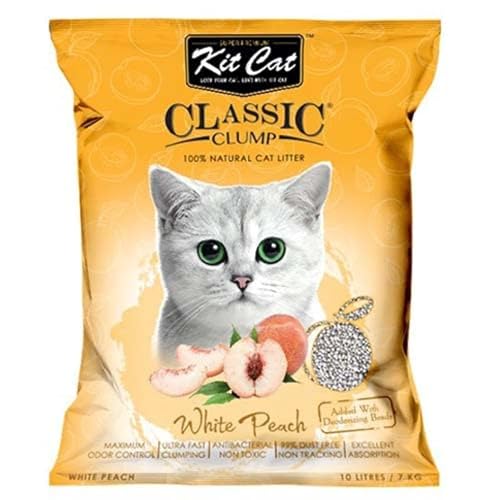 Kit Cat White Peach Classic Clump, 10 Liter von Kit Cat