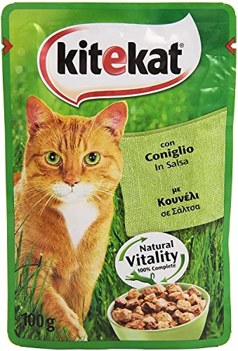 Kitekat Bocconicini Coniglio Cibo Umido per Gatti Confezione 48 Buste, 100 g von Kitekat