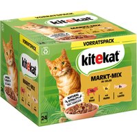 Kitekat Frischebeutel 24 x 85 g - Markt-Mix in Gelee von Kitekat