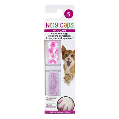 Kitty Caps Nagelkappen für Katzen | sichere und stilvolle Alternative zum Abschleimen | verhindert Verhaken und Kratzer, klein (2,7-3,6 kg) – 1 Stück von Kitty Caps