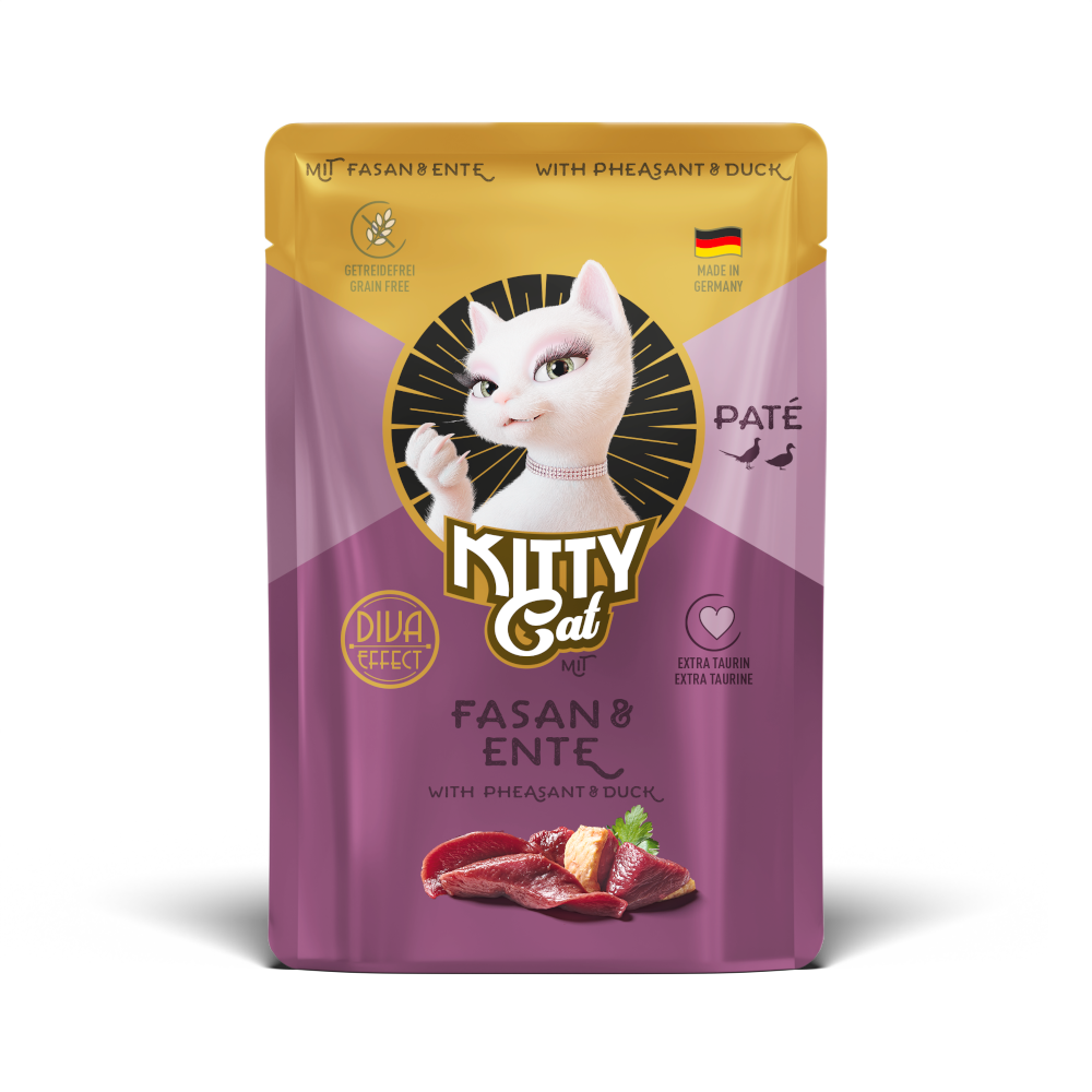 KITTY Cat Paté 6 x 85 g - Fasan & Ente von Kitty Cat