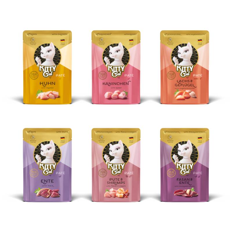 KITTY Cat Paté 6 x 85 g - Mixpaket II (6 Sorten) von Kitty Cat