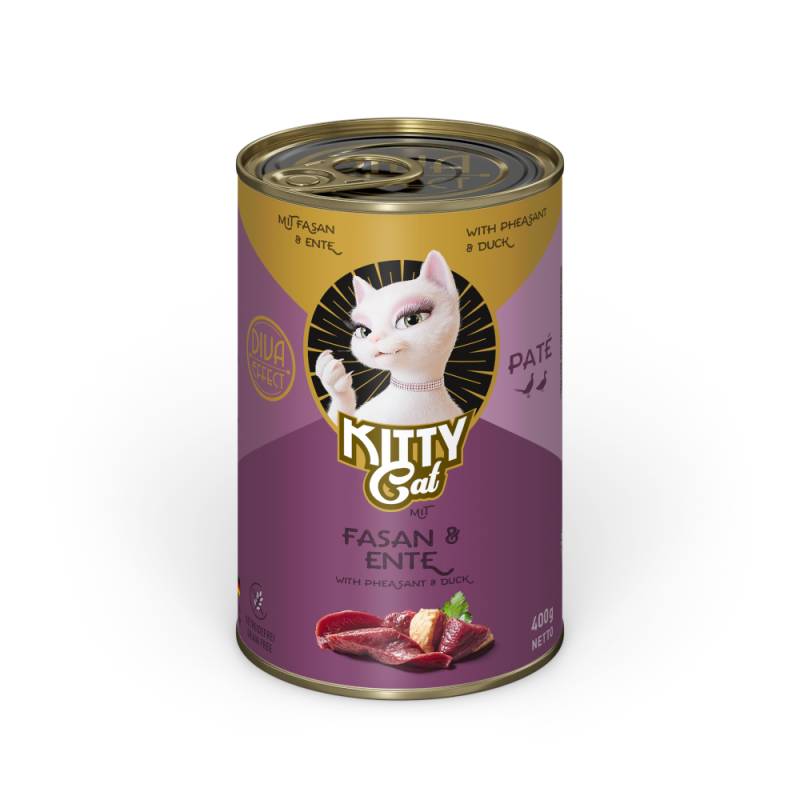 KITTY Cat Adult Pate 24 x 400 g - Fasan & Ente von Kitty Cat