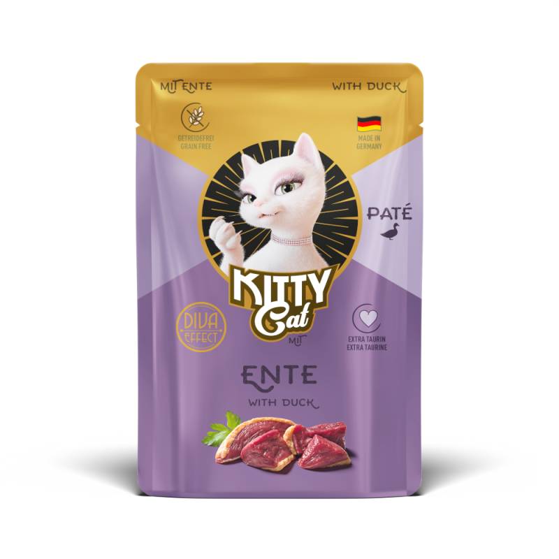 Sparpaket KITTY Cat Paté 24 x 85 g - Ente von Kitty Cat