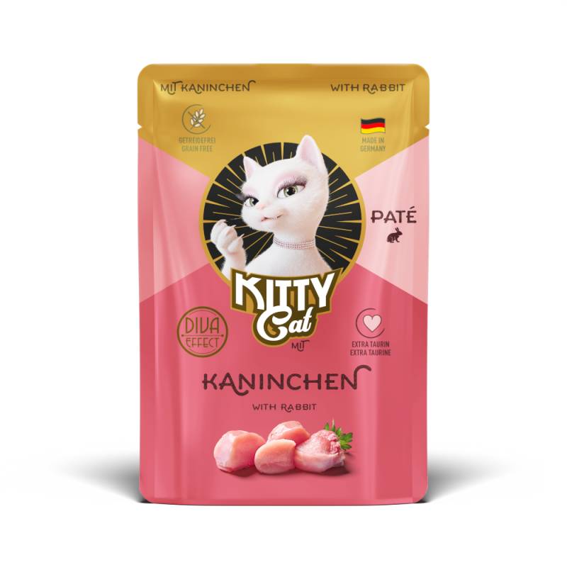 Sparpaket KITTY Cat Paté 24 x 85 g - Kaninchen von Kitty Cat