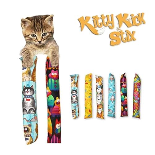 SEGMINISMART Cat Snacks Candy,Katzenminze Wandball,Cat Treats Zuckerball,4 in 1 Katzenminze Ball für Katzen Set von Kitty Kick Stix