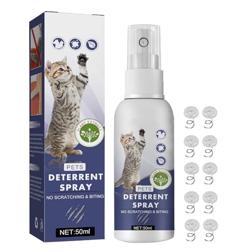 Katzenkratz-Trainingsspray, verhindert das Kratzen von Möbeln, Katzenkratzen, Spray, Abschreckung für Kratzen, Gärten und Innenbereich, Katzenschreck für Möbel, Sofa, Teppich, Vorhang von Kiuiom