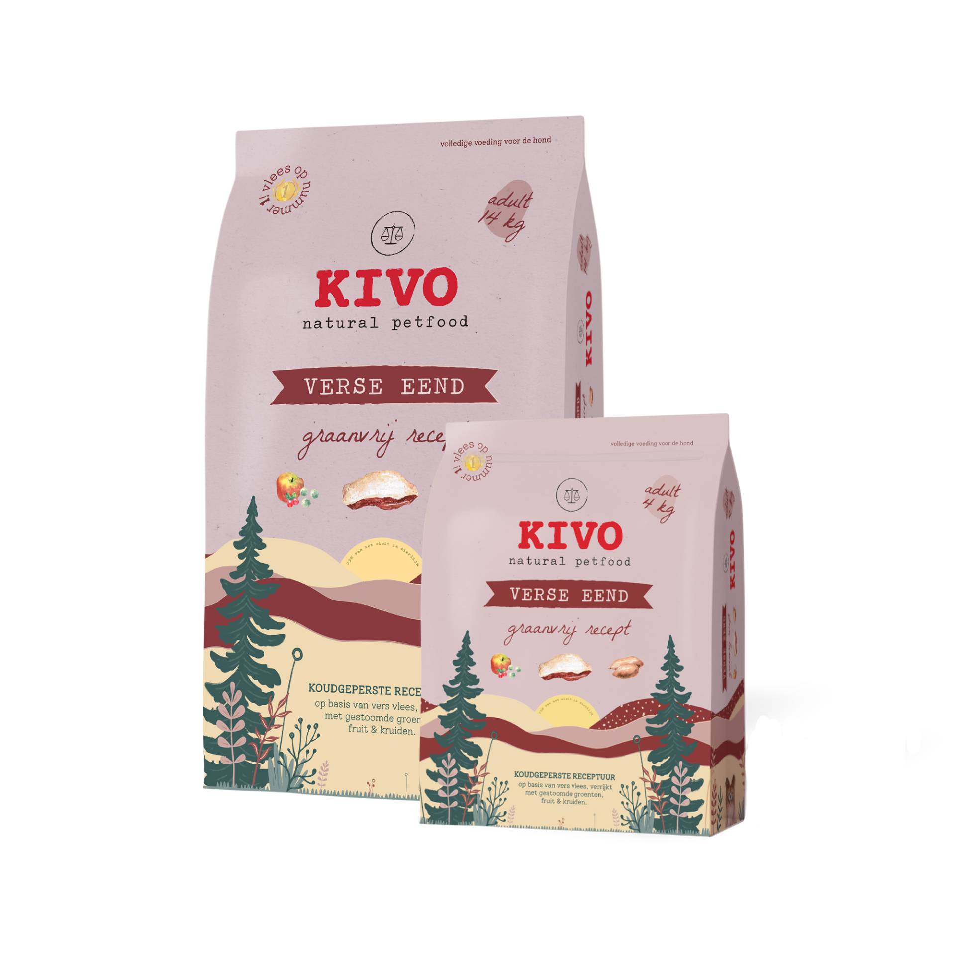 Kivo frische Ente getreidefrei - 2 x 4 kg von Kivo