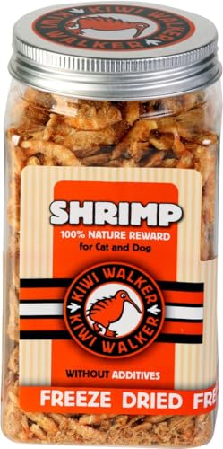 KIWI WALKER Gefriergetrockneter Leckerbissen für Hunde (1 Packung, Shrimps) von KIWI WALKER