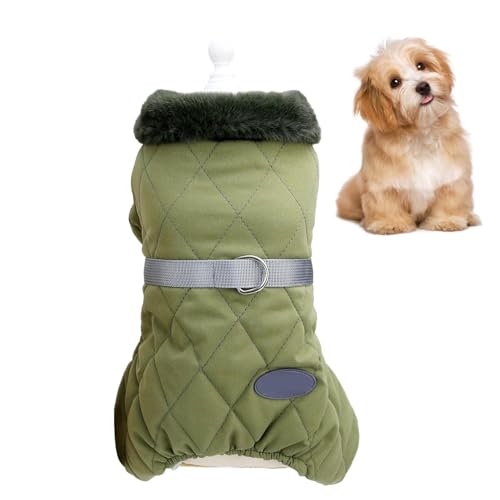 Kixolazr Gepolsterte Weste Hundejacke, Hundeweste Fleecejacke - Hund Vierbeiner Pullover Jacke Weste | Winddichte Hunde-Schneejacke, Warmer Hunde-Wintermantel für Malteser, Hund, Welpe von Kixolazr