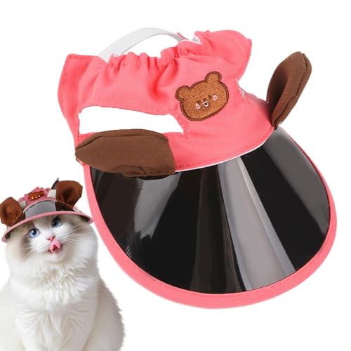 Kixolazr Hund Sonnenschutzhut, Sonnenhut für Hunde - Kätzchen Caps - Verstellbarer Hund Pet Beach Sun Protection Caps Sunbonnet Outfit für kleinen Welpen von Kixolazr