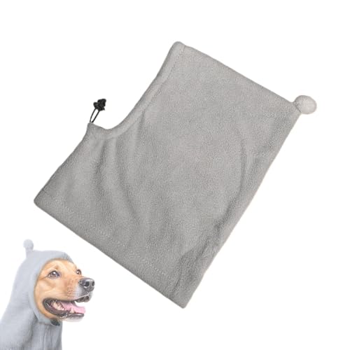 Kixolazr Hunde-Snood-Gehörschutz, Hundeohrabdeckung - Warmes Kopfbedeckungskostüm für und Winter für Welpen | Weiche Winter-Hundeschutzmütze, Verstellbarer Warmer Hundekopfwickel für kleine, mittlere von Kixolazr