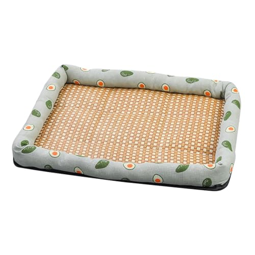 Kixolazr Kühlmatte für Hunde, Kühlkissen für Hunde - Kühlmatten für Haustiere aus Rattan - Schlafmatte für Crate Kennel Bed Sofa, Sommer-Eispads für Hunde und Katzen, Heimtierbedarf von Kixolazr