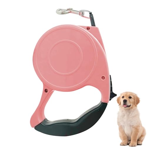 Kixolazr PET Automatisch einziehbares Traktionsseil, einziehbares PET -Seil, 13 ft robuste selbstsperrende Hundelise, Teleskop -Traktorband Haustierzubehör für Training, Laufen, Gehen von Kixolazr