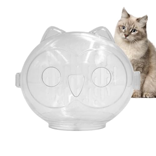 Kixolazr Transparente Katzenmündung, Anti -Biss -Katzenmündung | Anti -Biss -Astronaut -Mündung für Katze | Stylish Pet Mund Cover, Mehrzweckkätzchenhaube zum Vorbeugen von, Lecken von Kixolazr