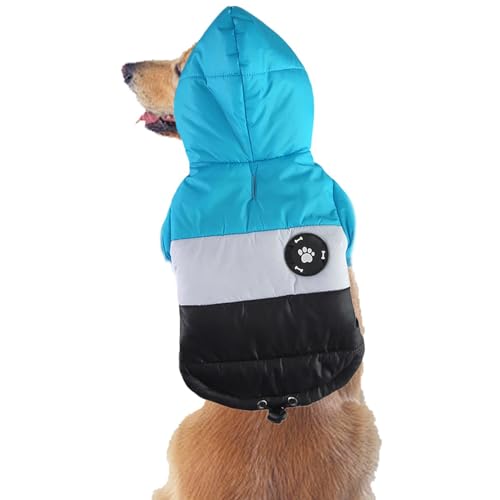 Kixolazr Warme Hunde-Winterjacke, Hundejacke für den Winter | Schneehundekleidung mit Reißverschluss - Schnee-Welpenkleidung, weicher, Warmer Hundemantel mit Reißverschluss für mittelgroße und große von Kixolazr