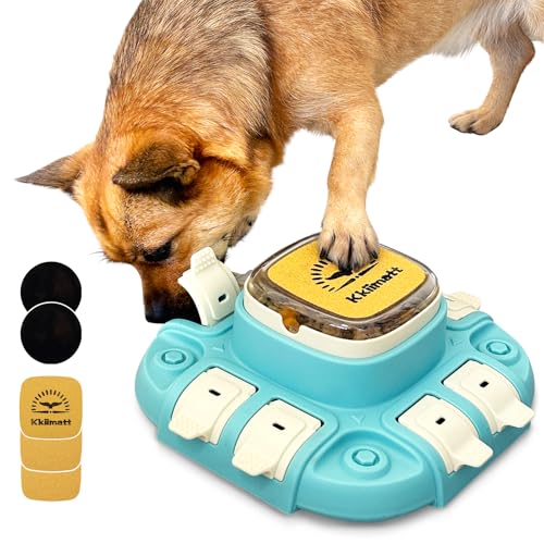 Kkiimatt Hund Nagelfeile Spielzeug Puzzle Food Feeder, Hund Nagel Scratch Pad Spielzeug, Hund Nagel Kratzbrett mit Leckerli Hund Krallenschleifer Spielzeug, Hund Nagelfeile Spielzeug für Nagellack, von Kkiimatt