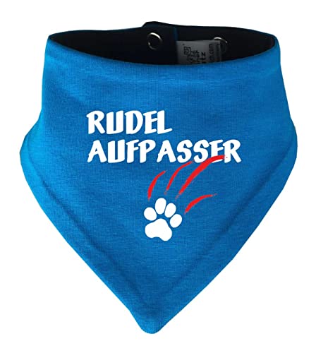 Hunde Wende- Halstuch Multicolor (Fb: Atoll-Navy) (Gr.4 - HU 45-52 cm) Rudelaufpasser von Kleiner Fratz