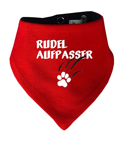 Hunde Wende- Halstuch Multicolor (Fb: rot/Navy) (Gr.1 - HU 27-30 cm) Rudelaufpasser von Kleiner Fratz