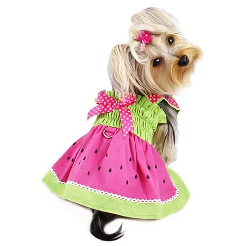 Klippo Juicy Wassermelonenkleid / Picknickkleid für kleine Hunde / Welpen, Größe L von Klippo