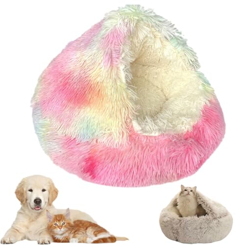 Dr Pfoten KuschelhöHle, KuschelhöHle Hund mit Kapuze, KuschelhöHle - Das Traumbett füR Ultimativen Komfort (Farbe, S 50 cm) von Klortecer