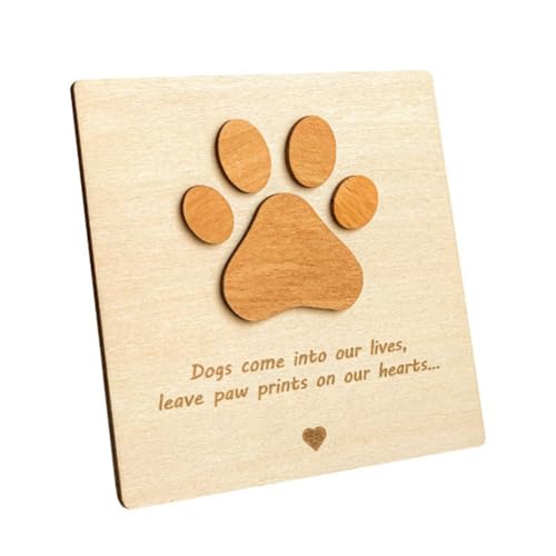 Knnuey Beileidskarten für Hunde Aus – Trauerkarte für Den Verlust Eines Haustiers, Beileidsgeschenk für Den Verlust Eines Hundes, Einfache Installation von Knnuey