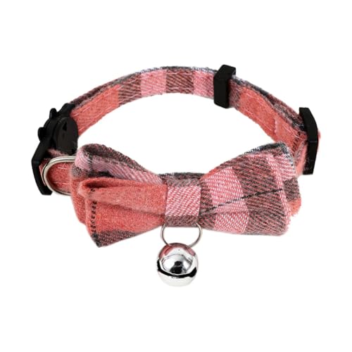 Knnuey E-Cute Katzenhalsband für Kleine Welpen, Katzen, Hundehalsbänder, Schleife, Kätzchenhalsband, Schleife, Halskette mit Glöckchen für Hunde und Katzen von Knnuey