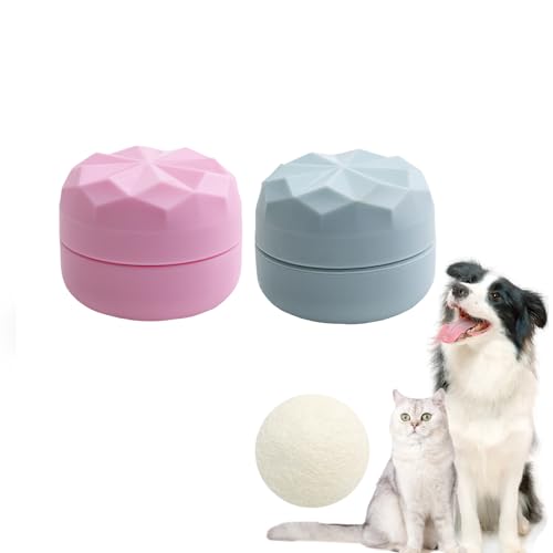 KnocKconK Pet Hair Collection Flasche, 2 Stück, Katzen-Gedenk-Silikonflasche, Blau-Rosa, Hundehaar, Zahn-Andenken, ewige Liebe für Hund, Katze, Kaninchen, Kleintier von KnocKconK