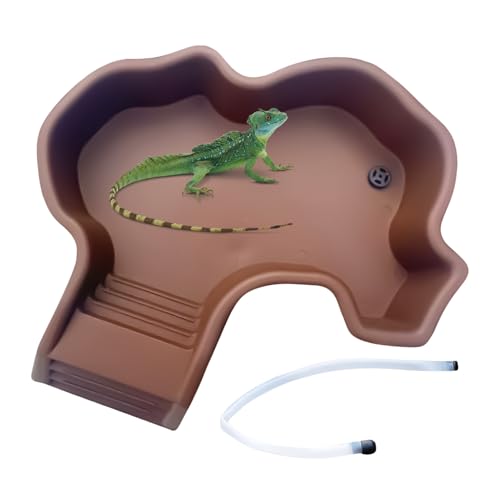 Schildkrötenbecken - Reptilien Badewanne mit Einer Aufstiegsrampe,Einfach zu Reinigendes Badebecken, Futterstelle für Aquariumtiere und Terrarium Gestaltung auf Balkon oder im Garten Schildkrötenbecken - Reptilien Badewanne mit Einer Aufstiegsrampe,Einfach zu Reinigendes Badebecken, Futterstelle für Aquariumtiere und Terrarium Gestaltung auf Balkon oder im Garten von Knowlife